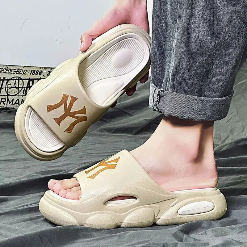 Badelatschen Hausschuhe Flip Flops Frauen Herren Sandalen Weiche EVA Sohle