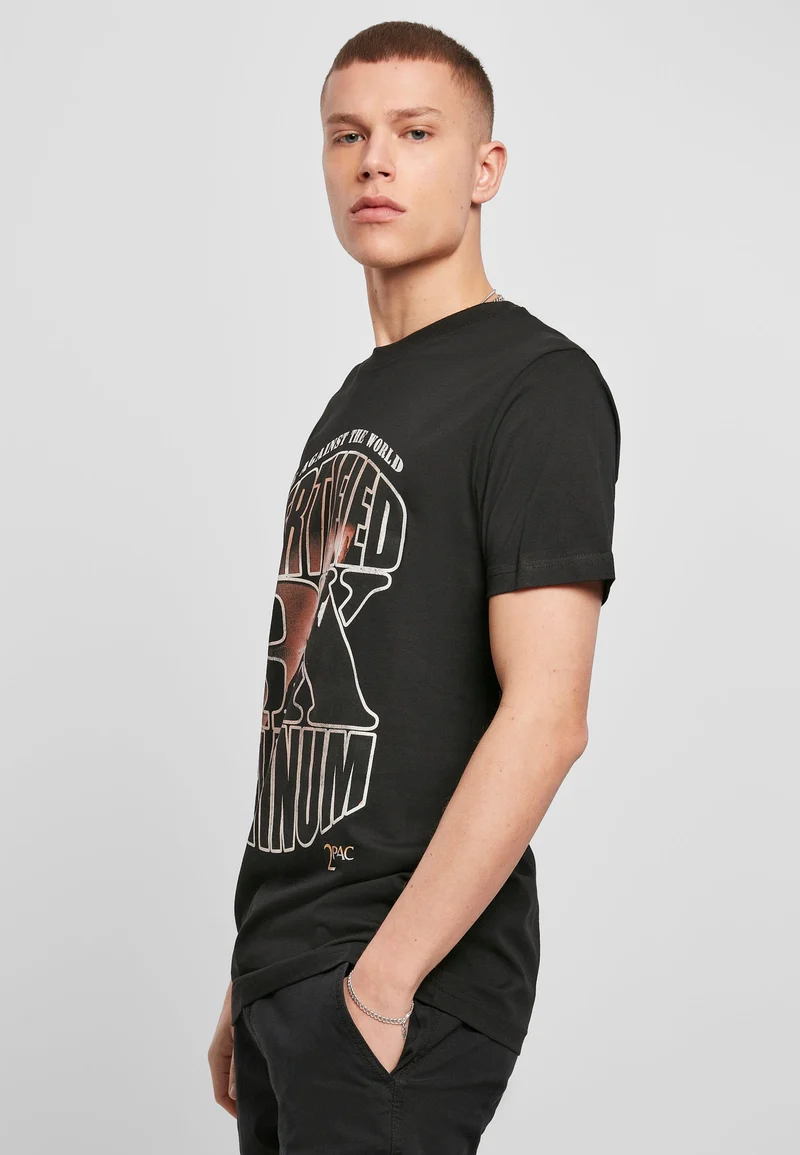 MT Tupac Me Against the World Platinium Tee