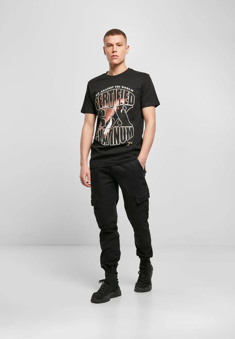 MT Tupac Me Against the World Platinium Tee