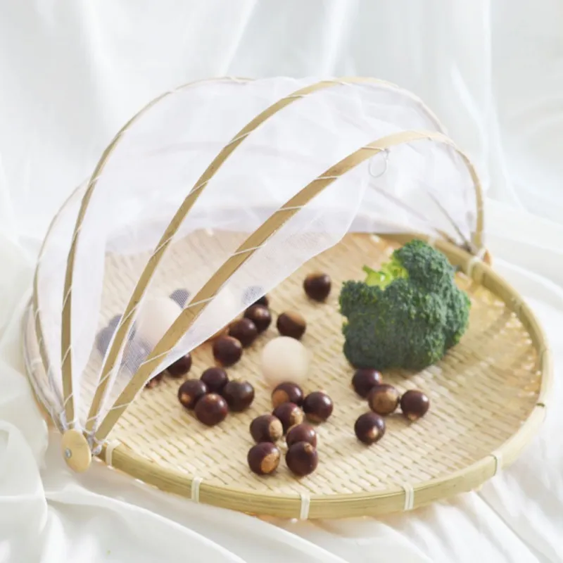 Fliegenhaube Faltbar Lebensmittel Abdeckung Kuchenabdeckung Nylon Netz Essen