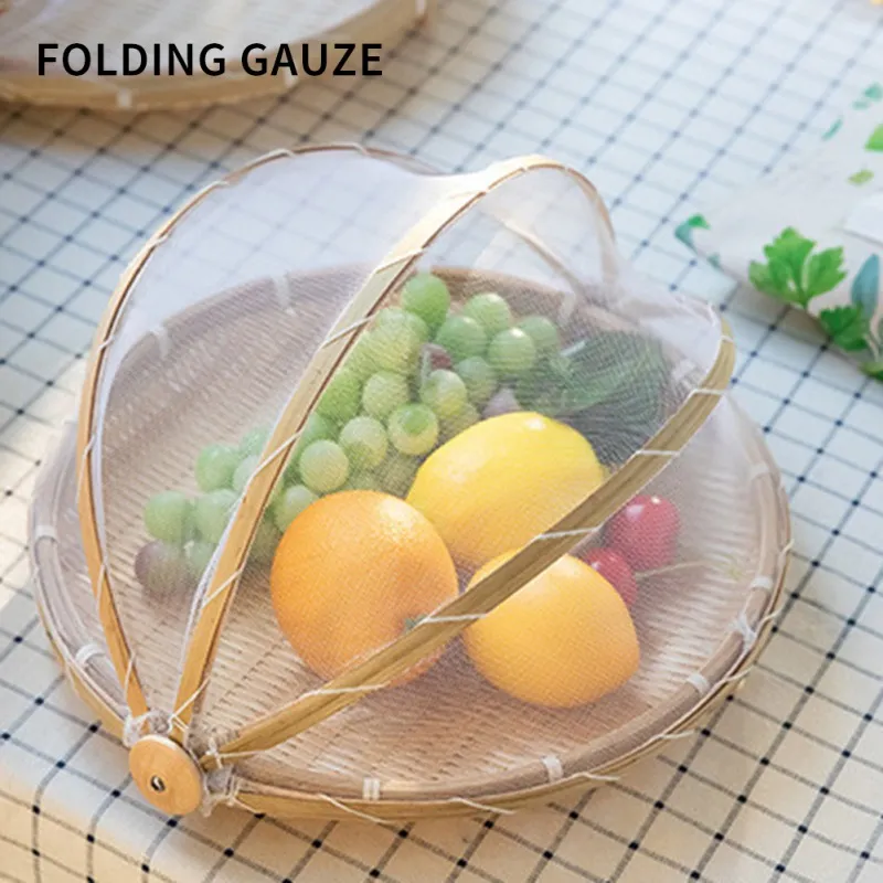 Fliegenhaube Faltbar Lebensmittel Abdeckung Kuchenabdeckung Nylon Netz Essen