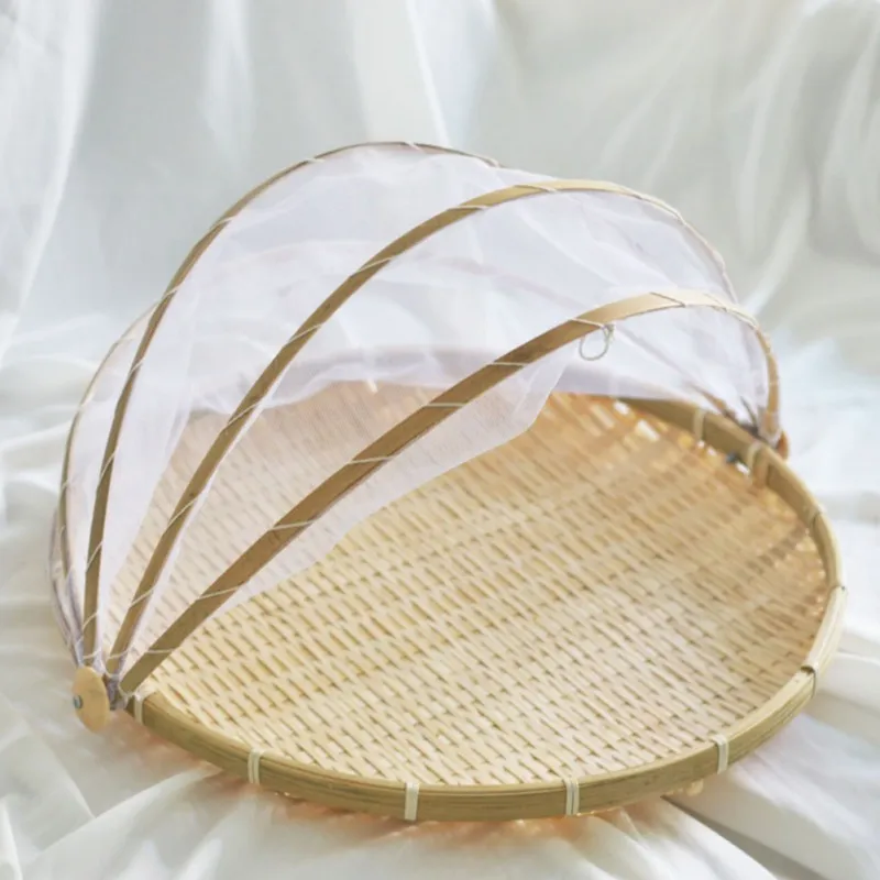 Fliegenhaube Faltbar Lebensmittel Abdeckung Kuchenabdeckung Nylon Netz Essen