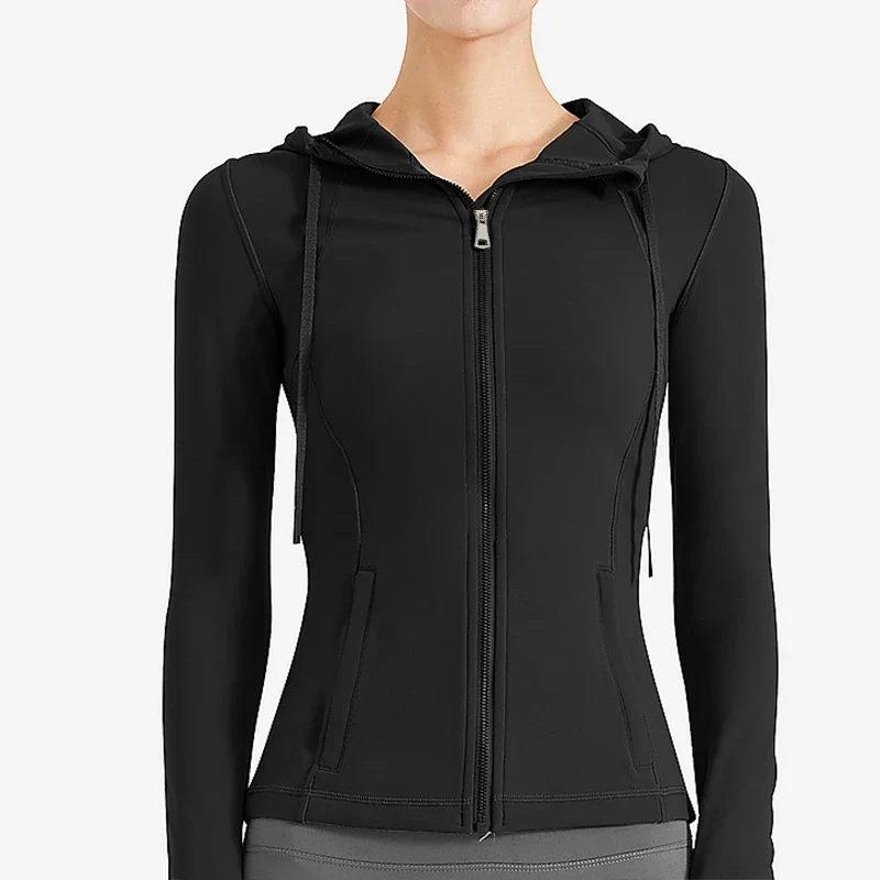 Damen Sweatshirt Hoodie Shirt Fitness Gym Jacke Windbreaker Yoga Sportswear