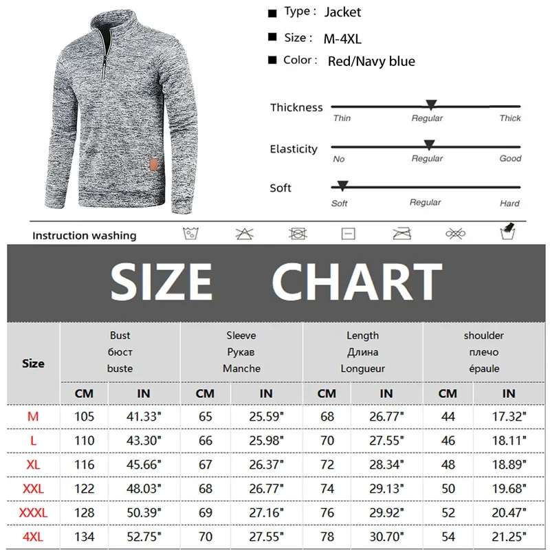 Männer Pullover Sweatshirt Pulli Zipper Sweater Rundkragen Shirt Langarmshirt