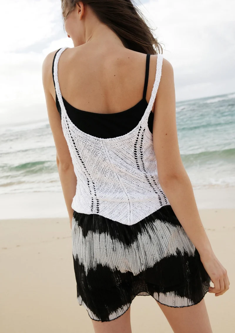 Strickanleitung - Top mit Zackenmuster
