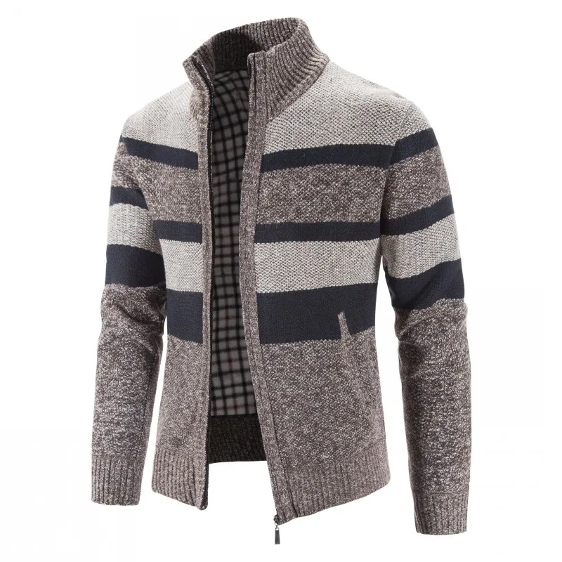 Herren Herbst Jacke Übergangsjacke Warme Sweatjacke Outdoor Zipper Sweater NEU