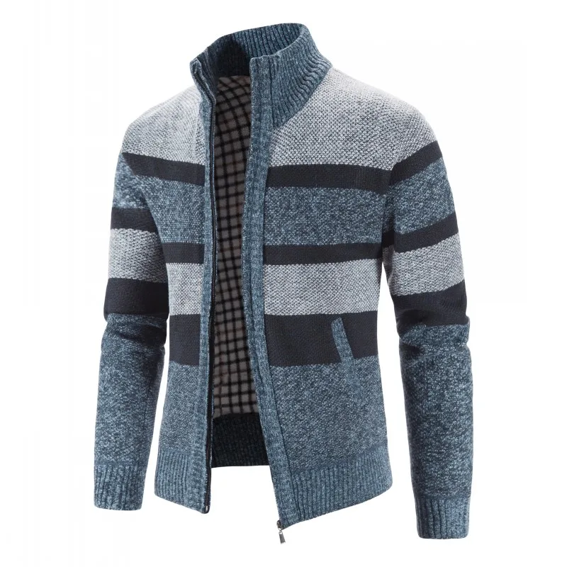 Herren Herbst Jacke Übergangsjacke Warme Sweatjacke Outdoor Zipper Sweater NEU