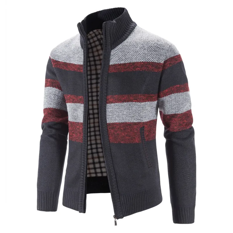 Herren Herbst Jacke Übergangsjacke Warme Sweatjacke Outdoor Zipper Sweater NEU