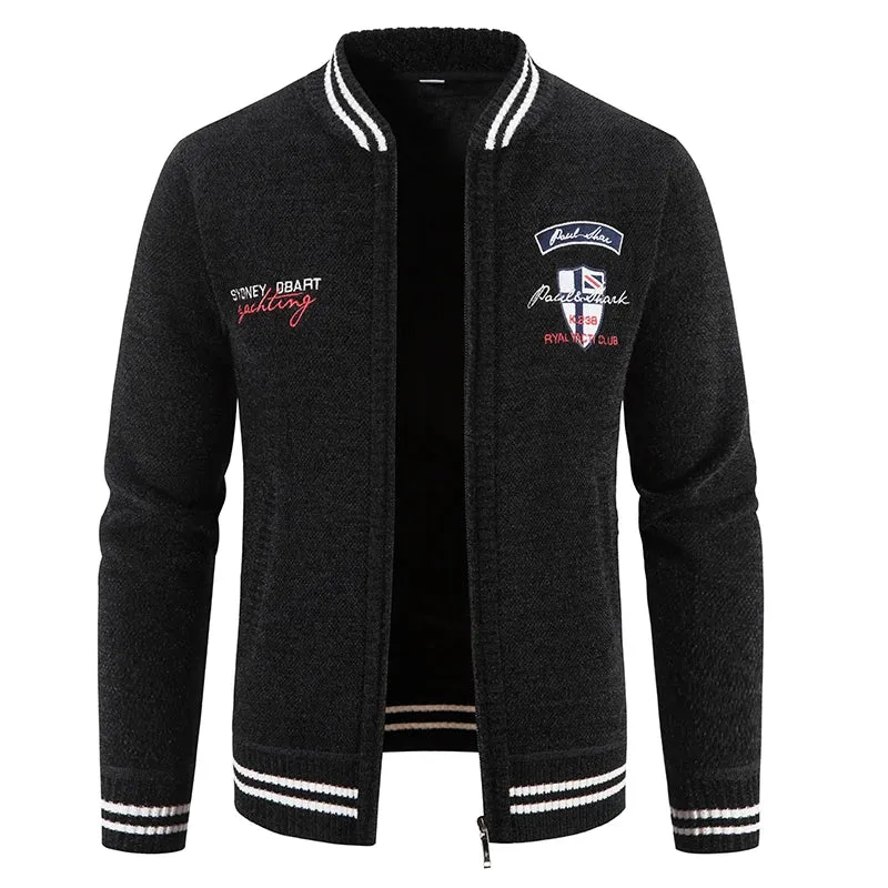 Herren Herbst Jacke Übergangsjacke Warme Sweatjacke Outdoor Zipper Sweater NEU