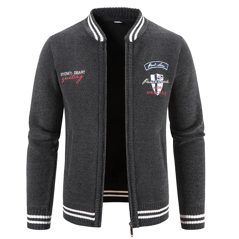 Herren Herbst Jacke Übergangsjacke Warme Sweatjacke Outdoor Zipper Sweater NEU