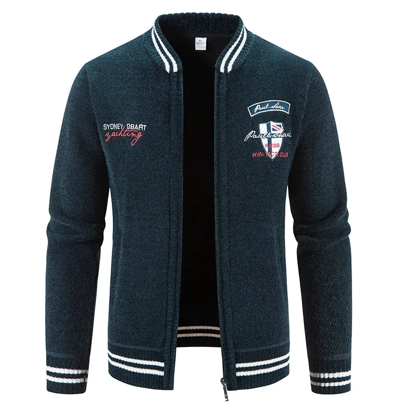 Herren Herbst Jacke Übergangsjacke Warme Sweatjacke Outdoor Zipper Sweater NEU