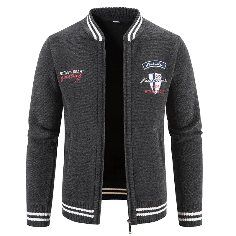 Herren Herbst Jacke Übergangsjacke Warme Sweatjacke Outdoor Zipper Sweater NEU