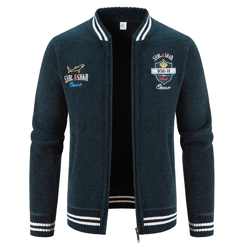 Herren Herbst Jacke Übergangsjacke Warme Sweatjacke Outdoor Zipper Sweater NEU