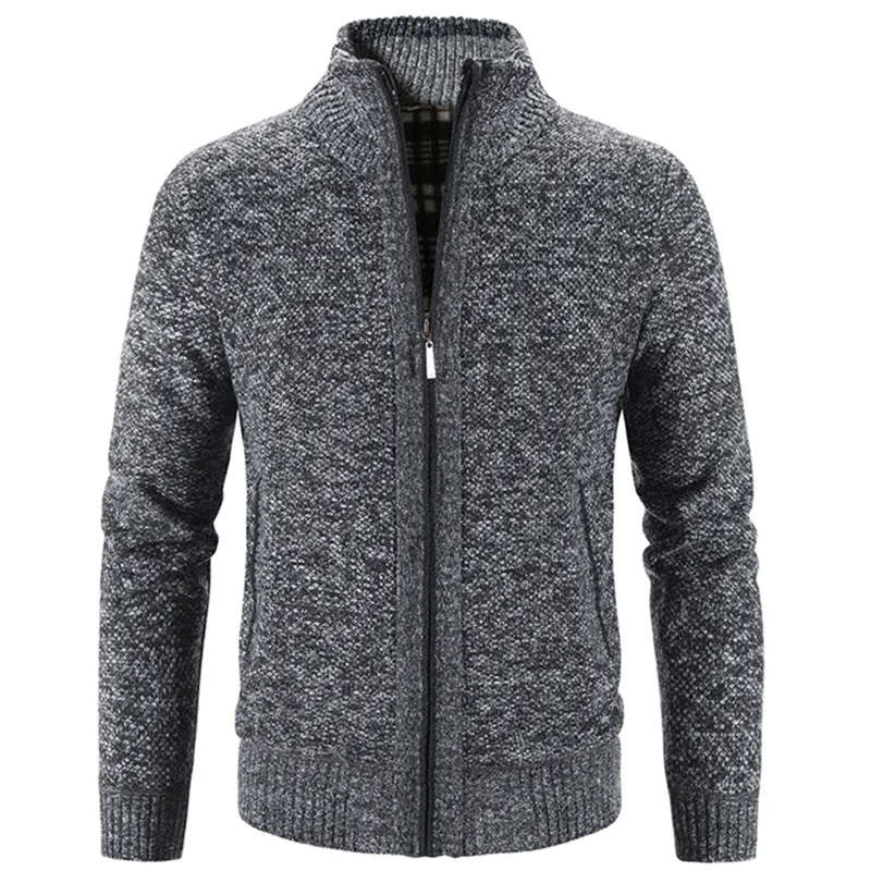 Herren Herbst Jacke Übergangsjacke Warme Sweatjacke Outdoor Zipper Sweater NEU
