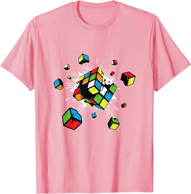 Herren Fashion 80er Vintage 3D T-Shirt Rundhals Unisex Sommer Streetwear Top