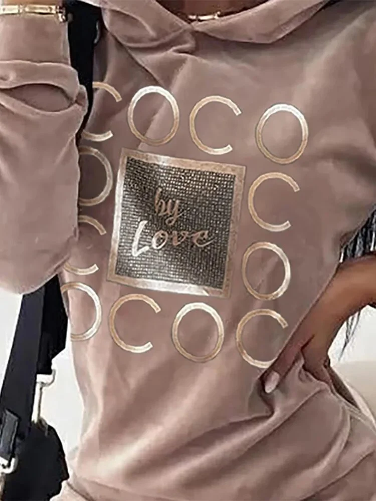 Donna Maglia Maglione Abito corto con Cappuccio Tuta Felpa Miniabito Maxipull