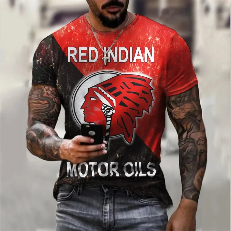 Herren Fashion Vintage 3D T-Shirt Rundhals Unisex Sommer Streetwear