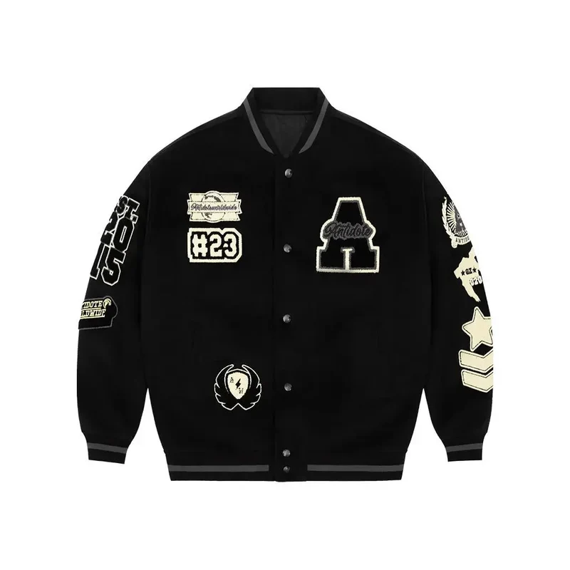 Herren College Baseball Bomber Jacke Unisex Sweatjacke Collegejacke