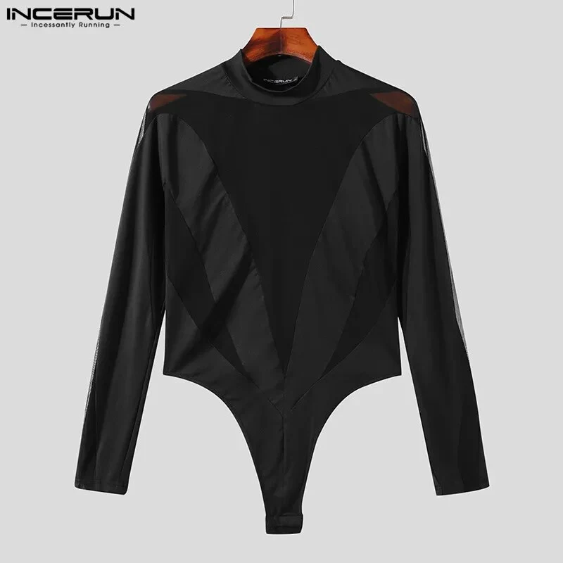 Fetisch Fashion Männer Sexy Bodysuits Herren Body Shirts Hemd Transparent Club