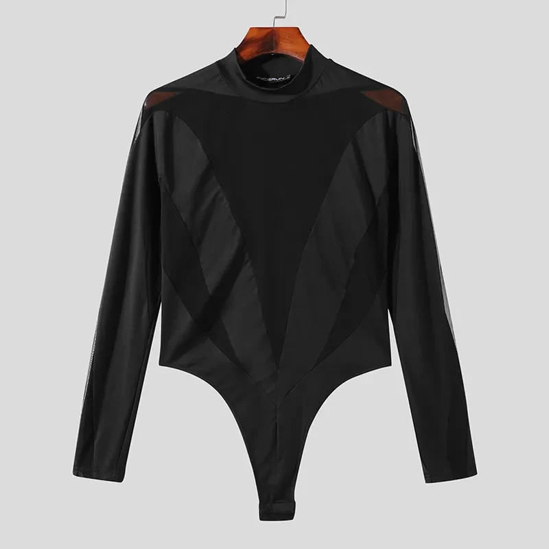 Fetisch Fashion Männer Sexy Bodysuits Herren Body Shirts Hemd Transparent Club