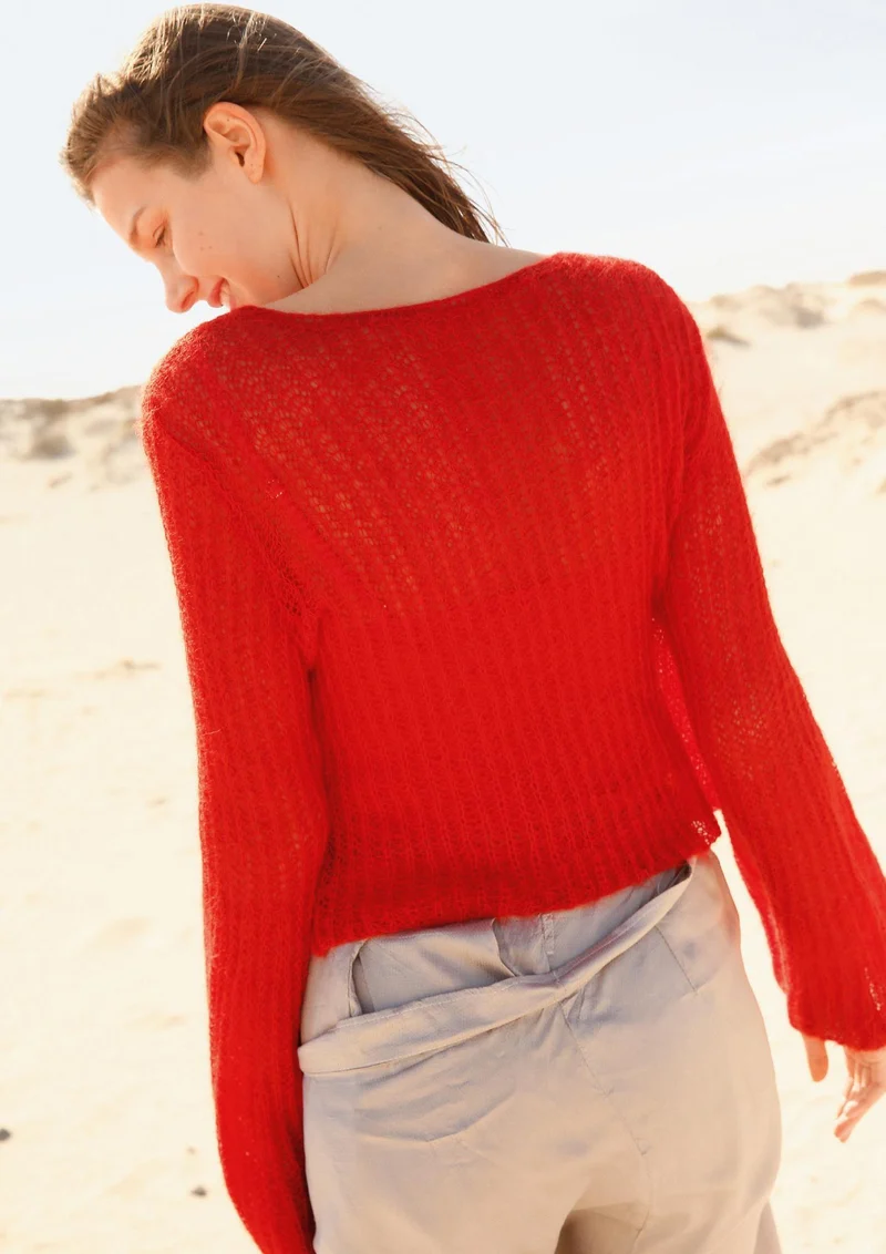 Strickanleitung - Pulli mit glockigen Ärmeln