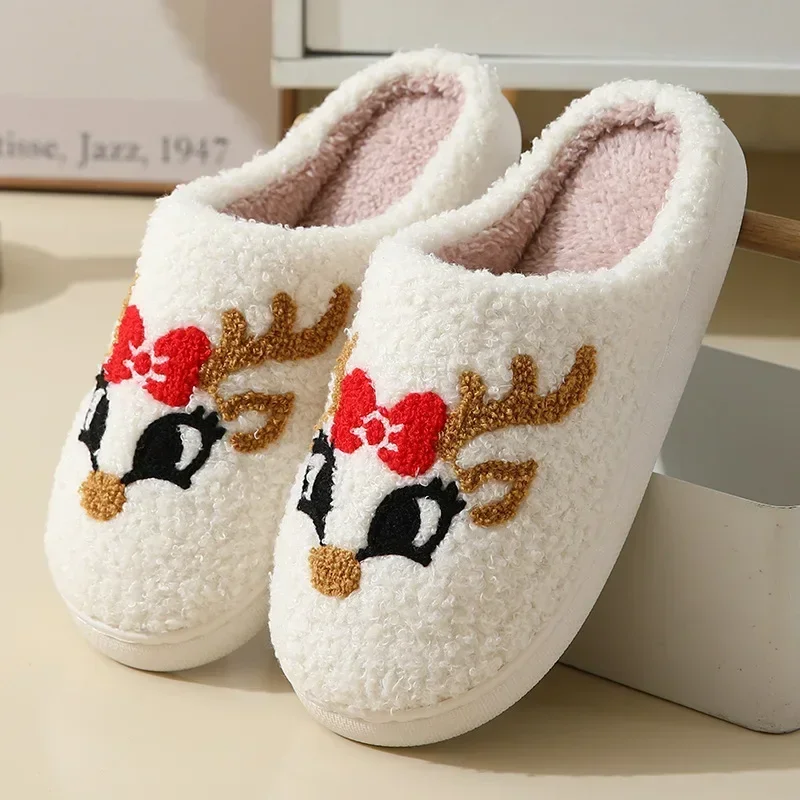 Damen Hausschuhe Pantoffeln Winterschuhe Plüsch Samt Slippers Wärme Gefütterte