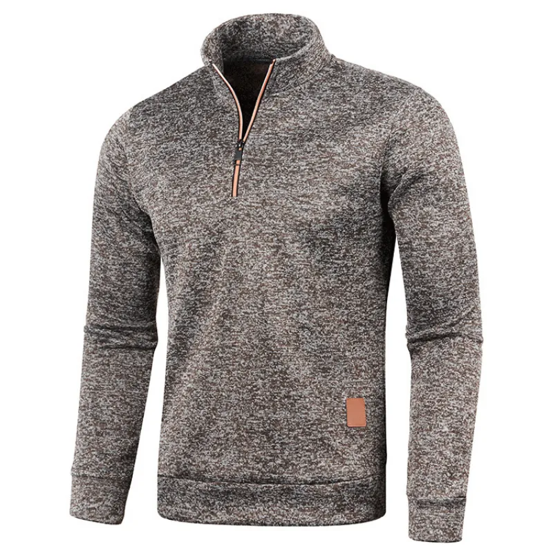 Herren Pullover Sweatshirt Pulli Zipper Sweater Rundkragen Shirt Langarmshirt