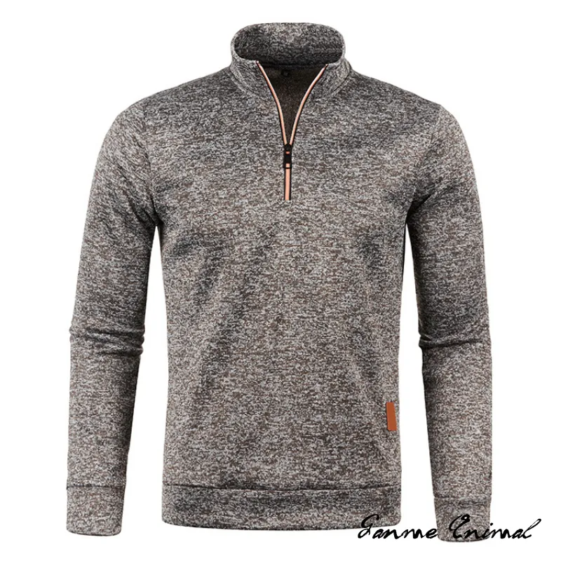 Herren Pullover Sweatshirt Pulli Zipper Sweater Rundkragen Shirt Langarmshirt