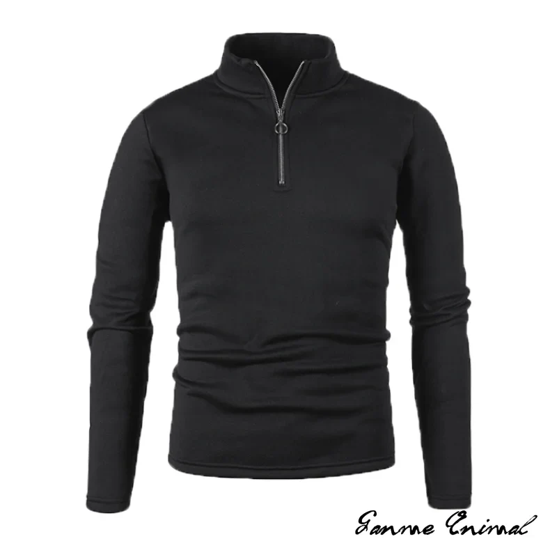 Herren Pullover Sweatshirt Pulli Zipper Sweater Rundkragen Shirt Langarmshirt