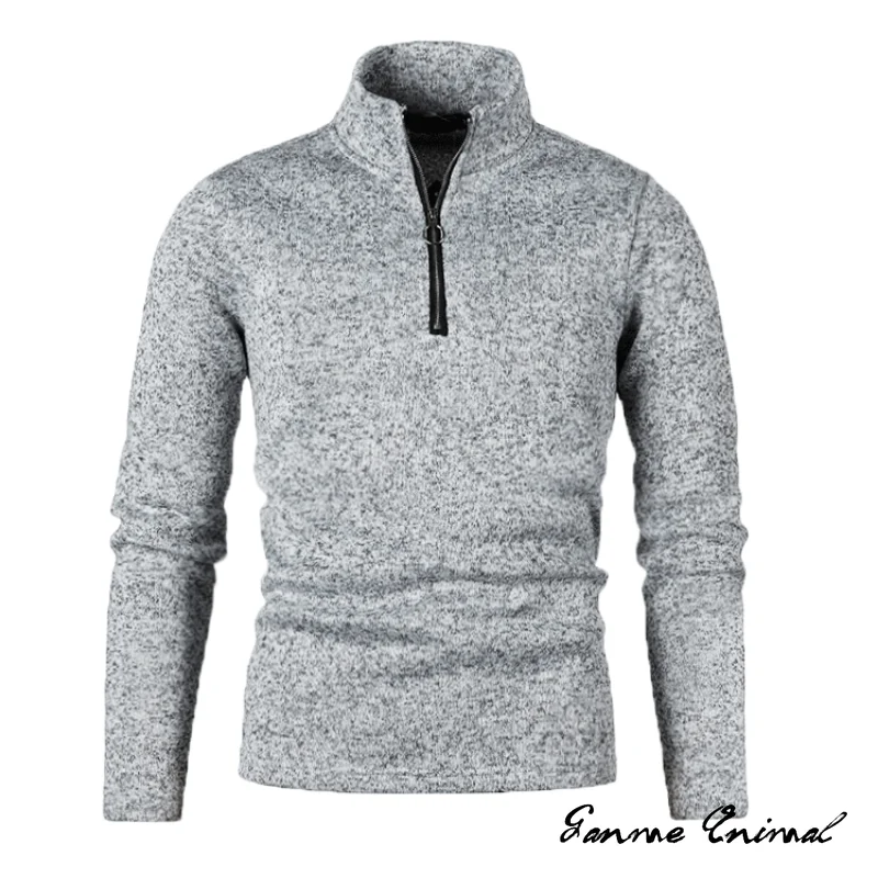 Herren Pullover Sweatshirt Pulli Zipper Sweater Rundkragen Shirt Langarmshirt