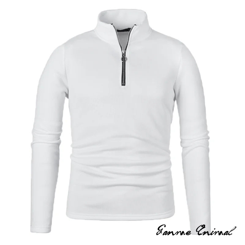 Herren Pullover Sweatshirt Pulli Zipper Sweater Rundkragen Shirt Langarmshirt
