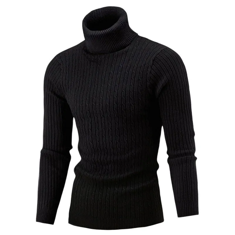 Herren Rollkragen Pullover Sweatshirt Pulli Zipper Sweater Shirt Langarmshirt
