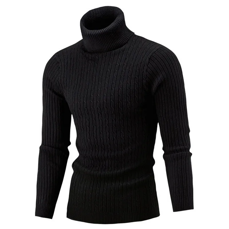 Herren Rollkragen Pullover Sweatshirt Pulli Zipper Sweater Shirt Langarmshirt