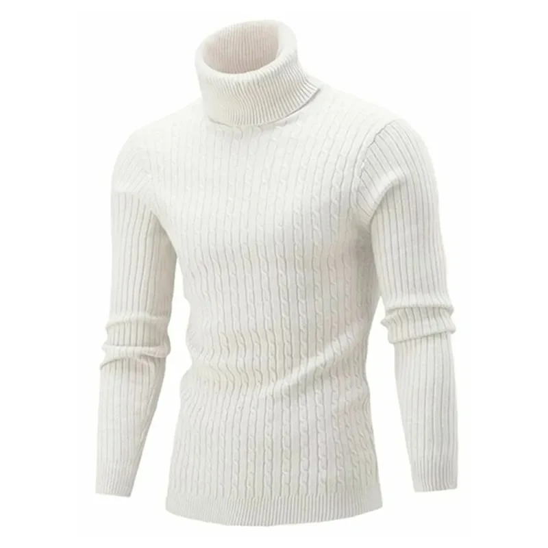 Herren Rollkragen Pullover Sweatshirt Pulli Zipper Sweater Shirt Langarmshirt