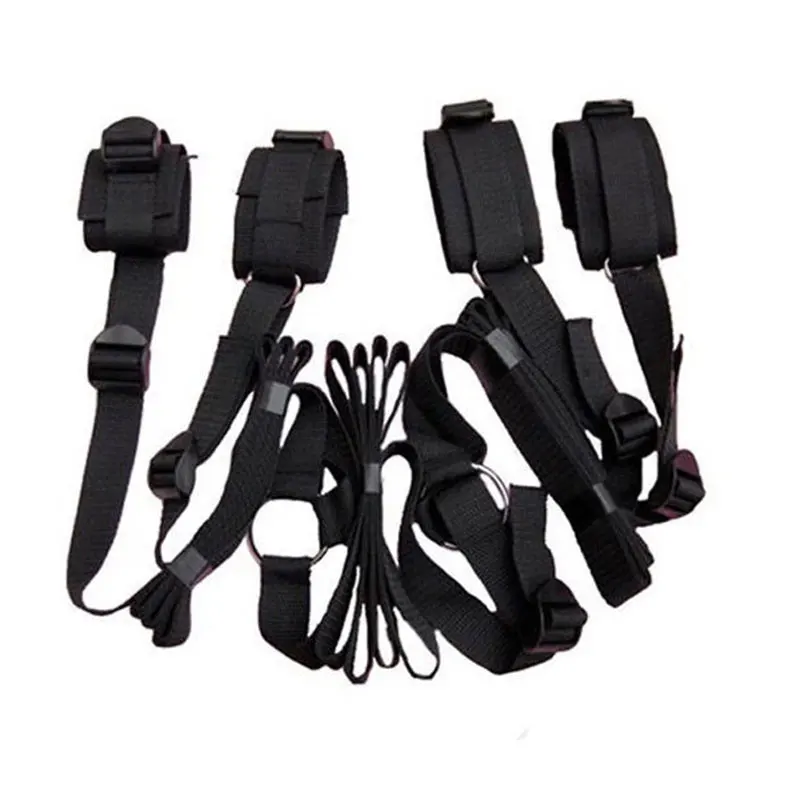 BDSM Bondage Set Fesselset SM Peitsche Halsband Handschellen Sexspielzeug