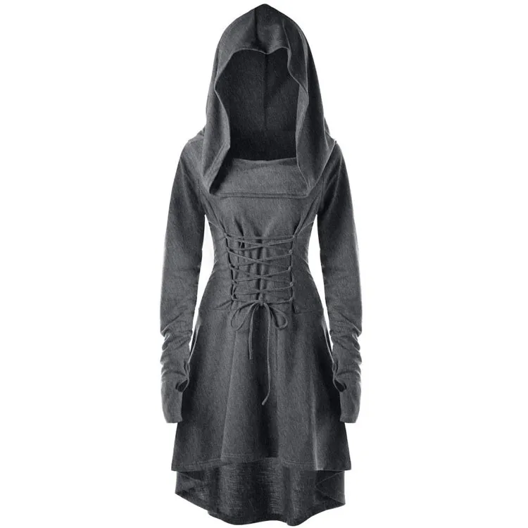 Damen Kapuzenpullover Sweatjacke Zip Hoodie Jacke Pullover Mantel Pulli Kleid