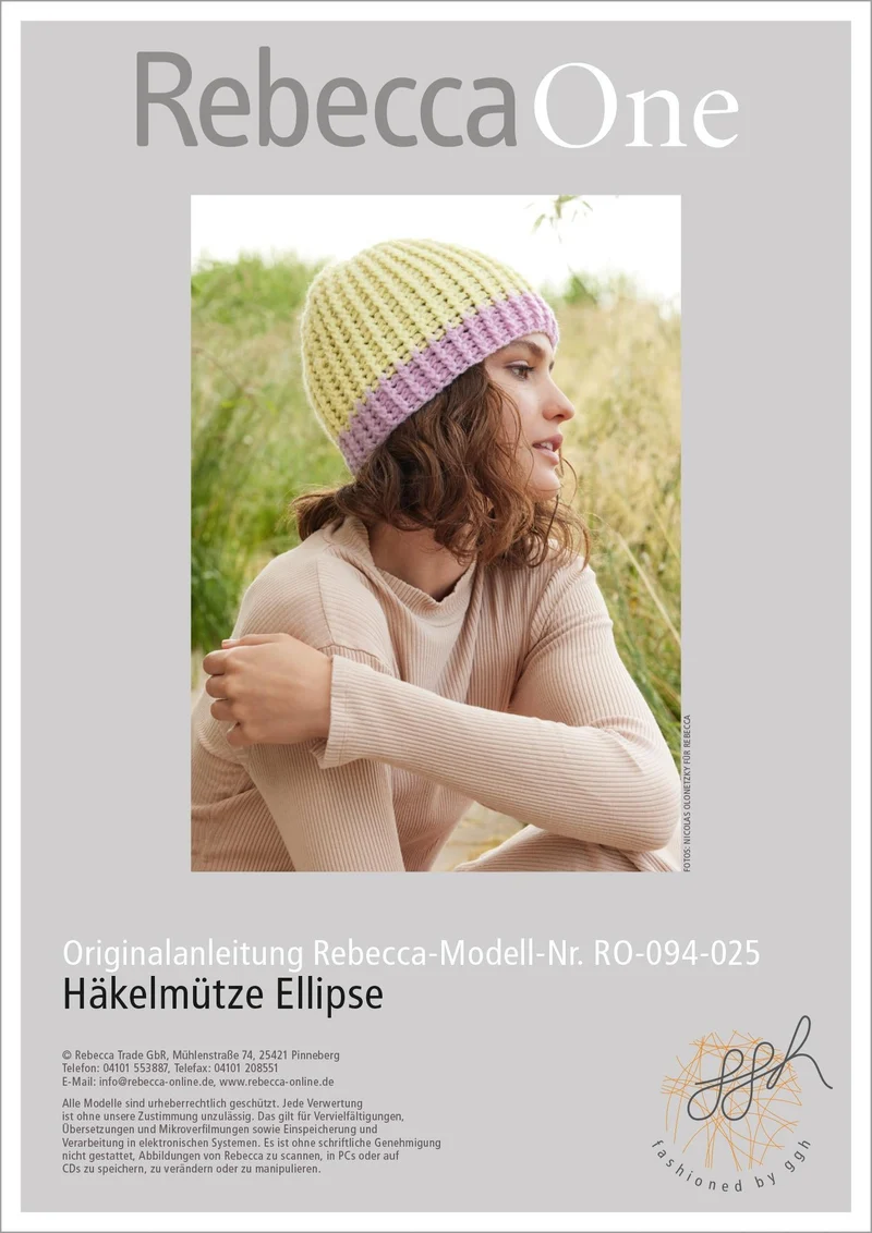 Anleitung - Häkelmütze Ellipse