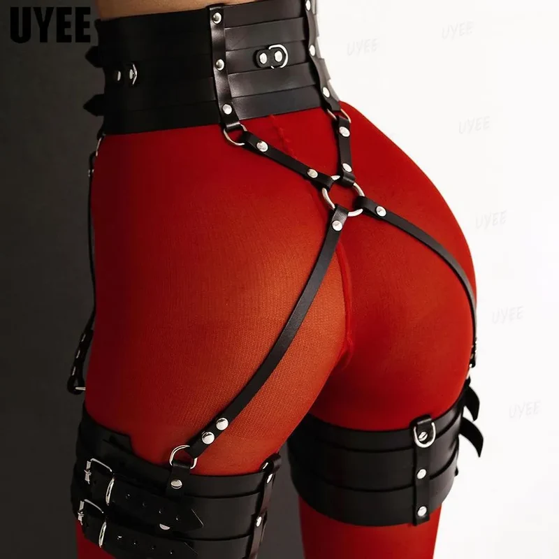 Sexy Harness Kette BH Gürtel Toys Punk Goth Frauen Bdsm Bondage Dessous