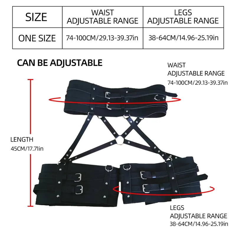 Sexy Harness Kette BH Gürtel Toys Punk Goth Frauen Bdsm Bondage Dessous