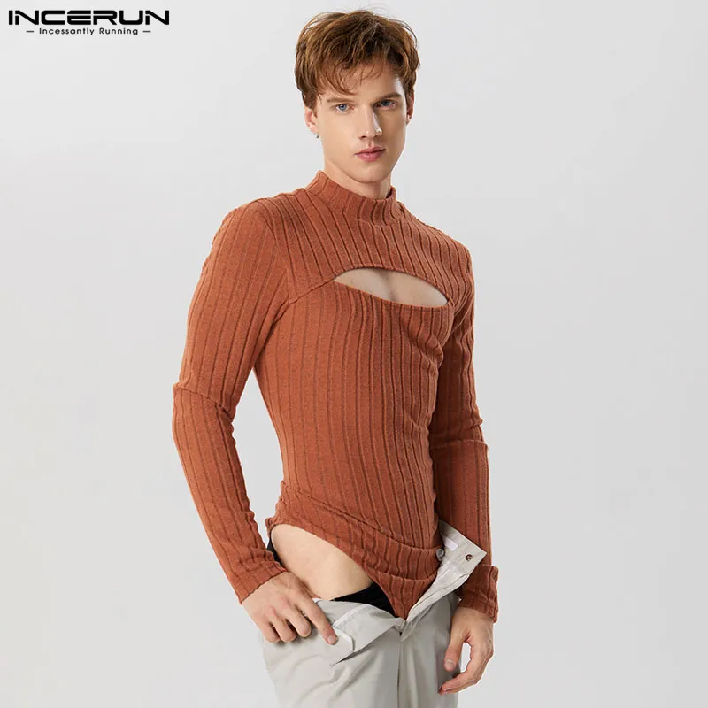 Fetisch Fashion Männer Sexy Bodysuits Herren Body Shirts Hemd Transparent Club