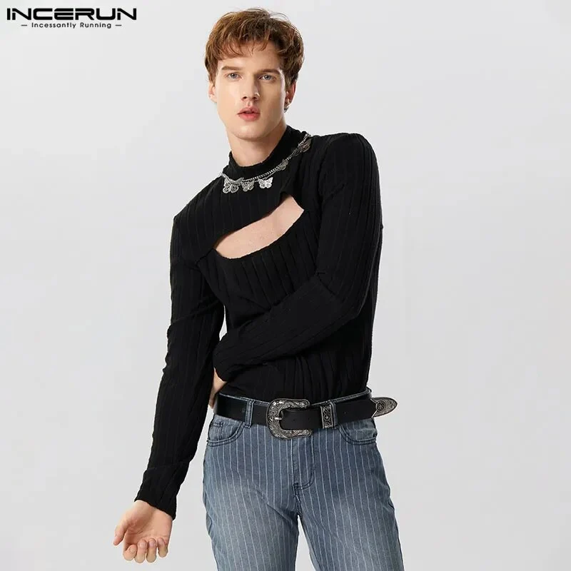 Fetisch Fashion Männer Sexy Bodysuits Herren Body Shirts Hemd Transparent Club
