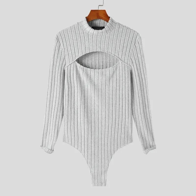 Fetisch Fashion Männer Sexy Bodysuits Herren Body Shirts Hemd Transparent Club