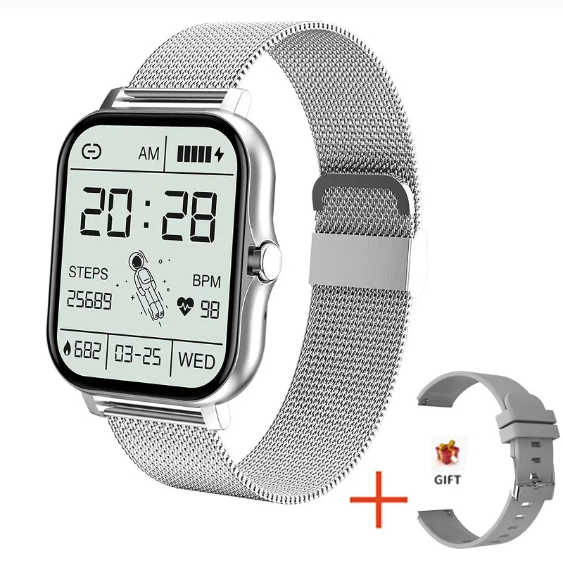 Frauen Smart Watch Männer Farbdisplay Full Touch Fitness Tracker Bluetooth Damen