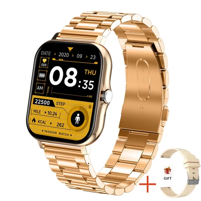 Frauen Smart Watch Männer Farbdisplay Full Touch Fitness Tracker Bluetooth Damen