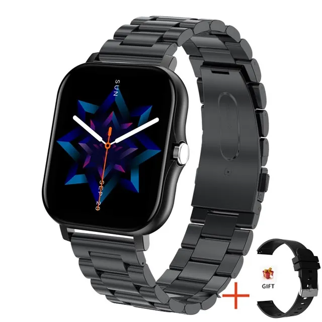 Frauen Smart Watch Männer Farbdisplay Full Touch Fitness Tracker Bluetooth Damen