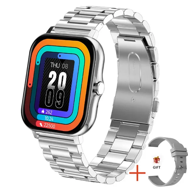 Frauen Smart Watch Männer Farbdisplay Full Touch Fitness Tracker Bluetooth Damen