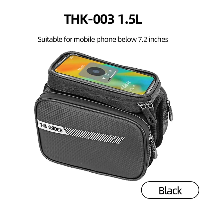 Fahrradtasche Wasserdicht Rahmentasche Oberrohrtasche 7,0'' Handyhalter