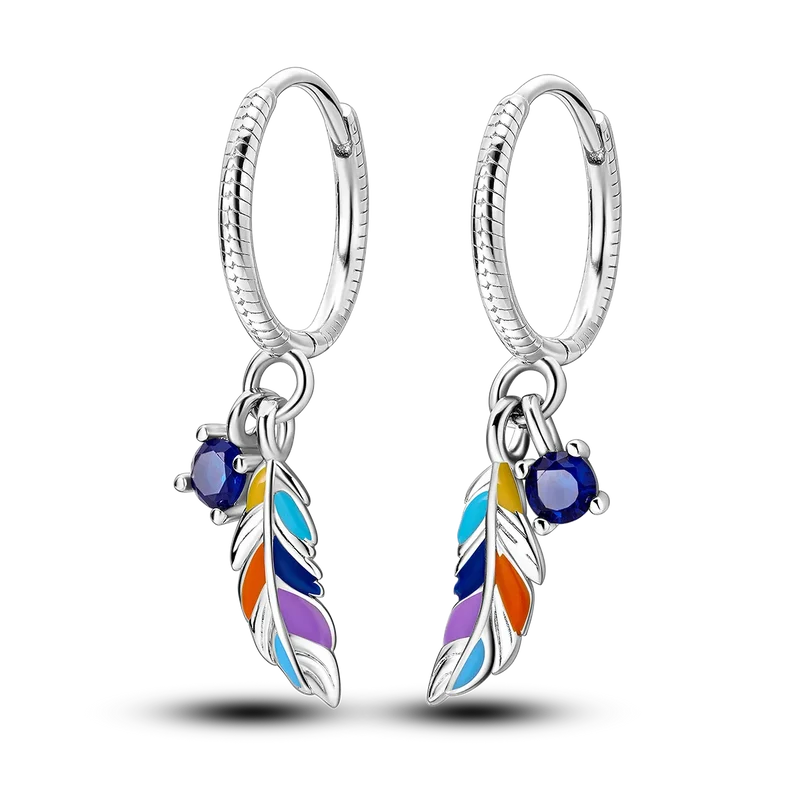 1 Paar Creolen aus 925 sterling Silber Ohrringe Ohrschmuck Zirkonia Ohrstecker