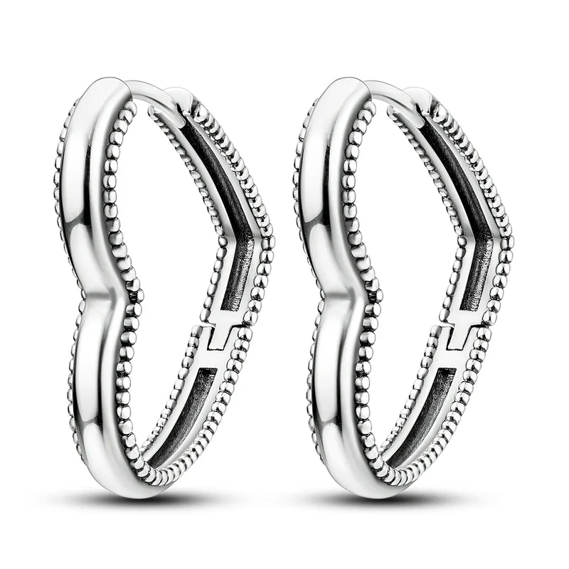 1 Paar Creolen aus 925 sterling Silber Ohrringe Ohrschmuck Zirkonia Ohrstecker