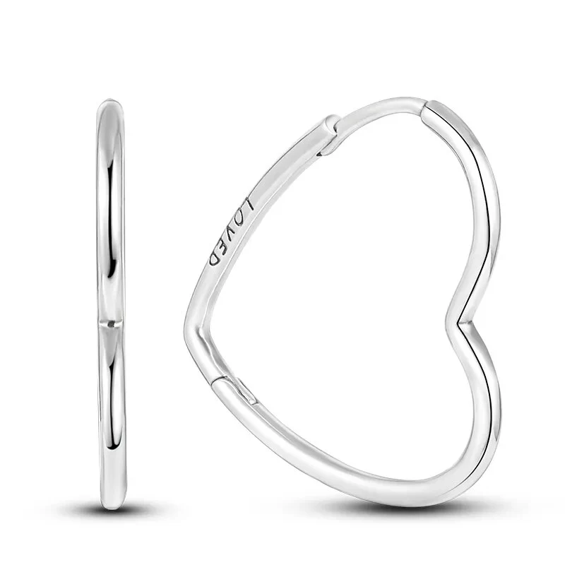 1 Paar Creolen aus 925 sterling Silber Ohrringe Ohrschmuck Zirkonia Ohrstecker